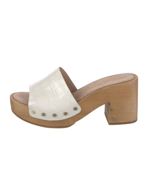 Veronica Beard Leather Slides