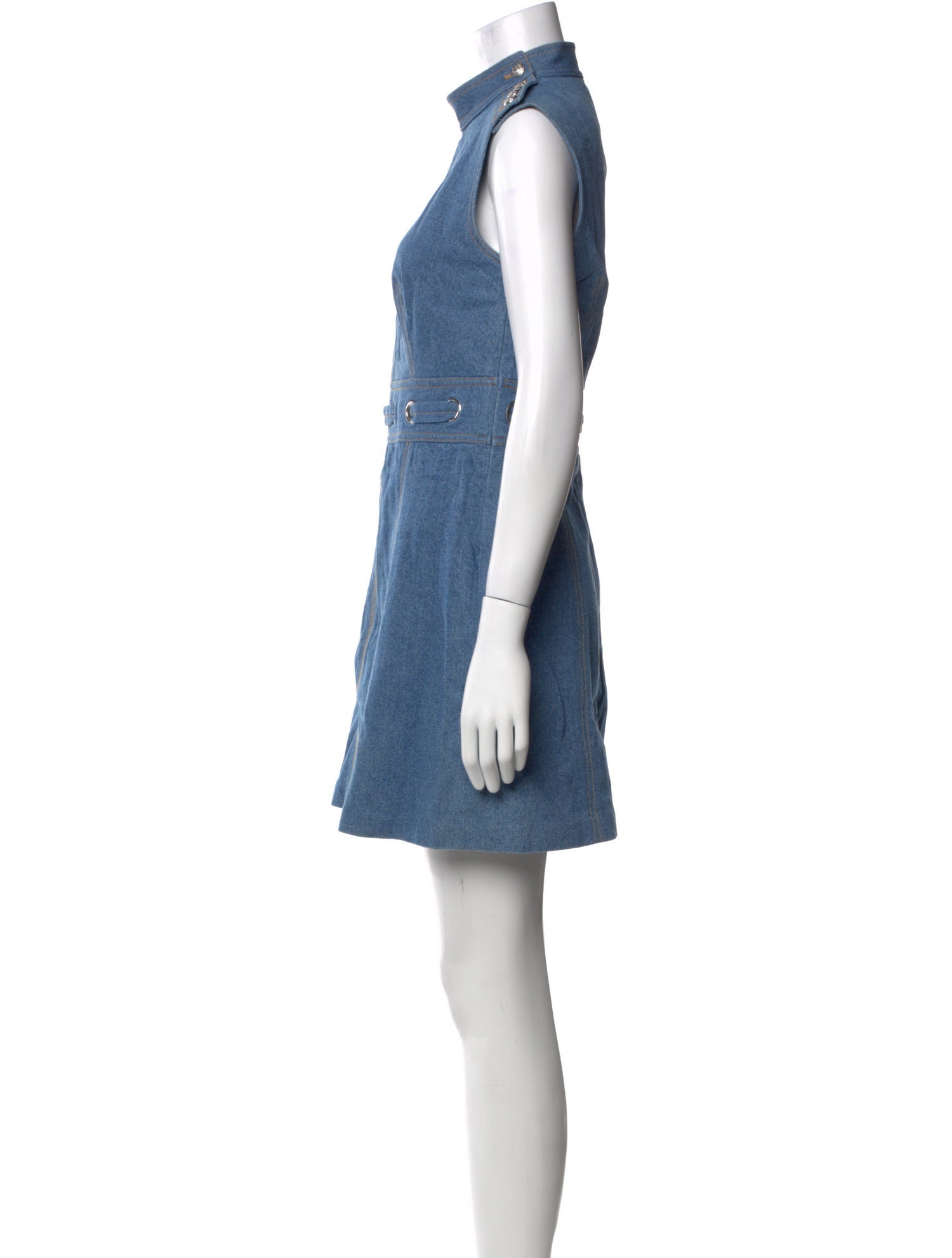 Veronica Beard Mock Neck Mini Dress