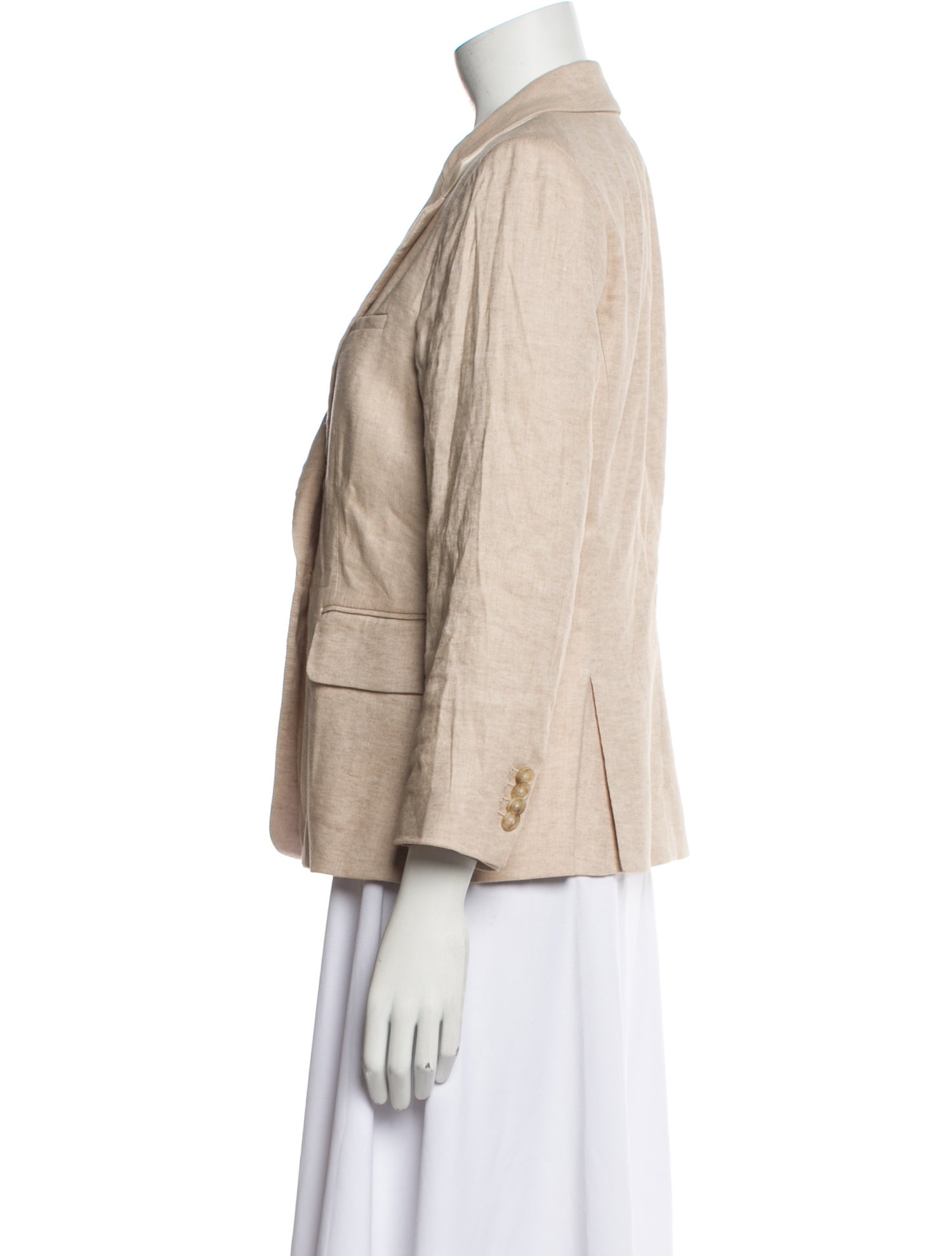 Veronica Beard Linen Striped Blazer