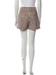 Veronica Beard Plaid Print Mini Shorts
