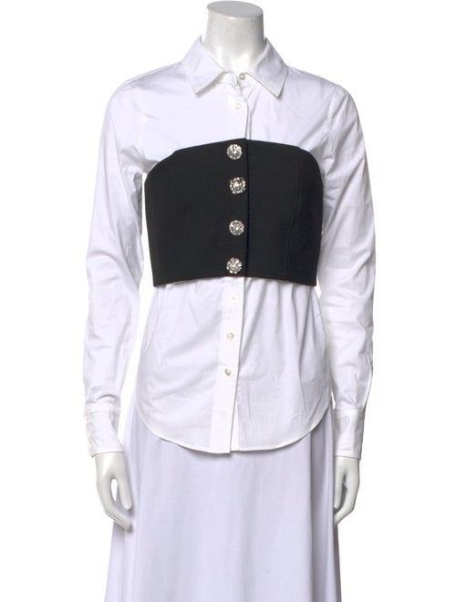 Veronica Beard Long Sleeve Button-Up Top