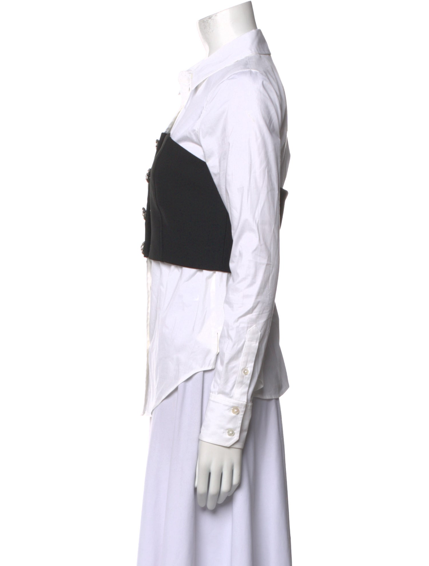 Veronica Beard Long Sleeve Button-Up Top