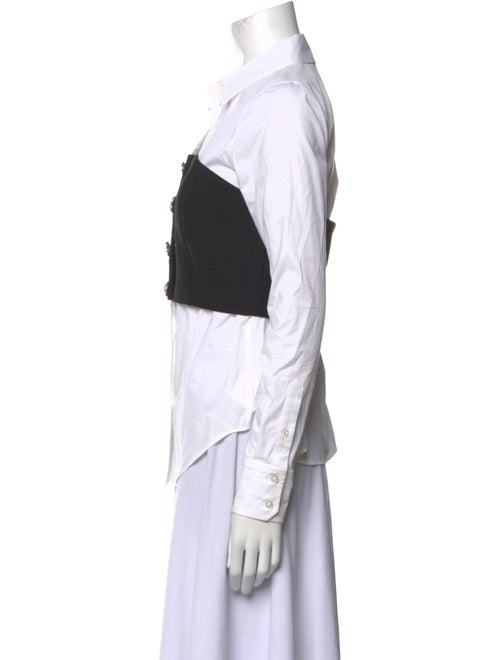 Veronica Beard Long Sleeve Button-Up Top