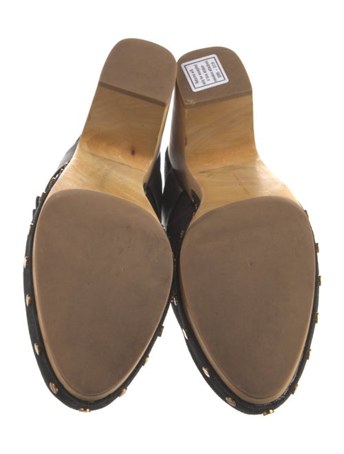 Veronica Beard Suede Studded Accents Mules