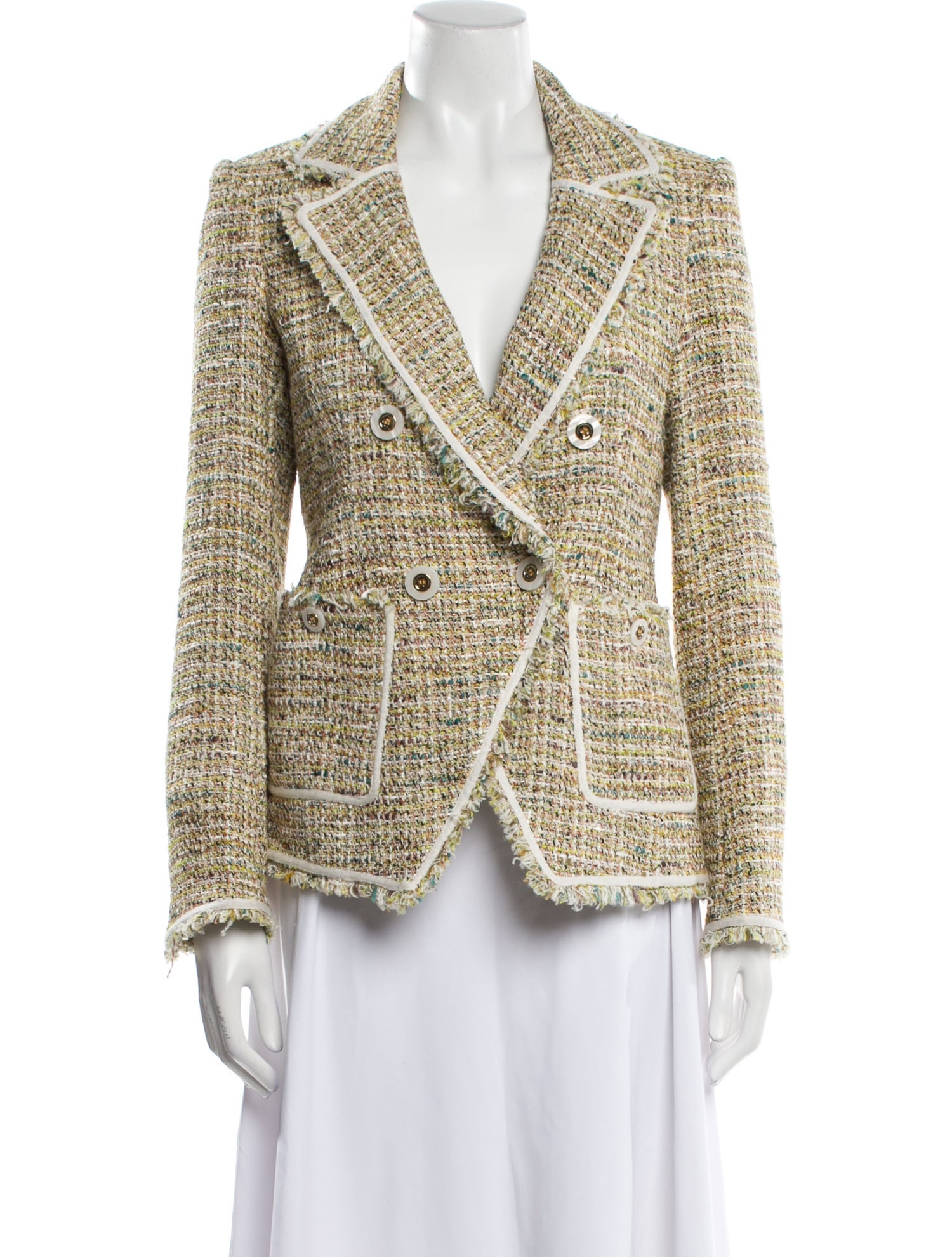 Veronica Beard Tweed Pattern Blazer
