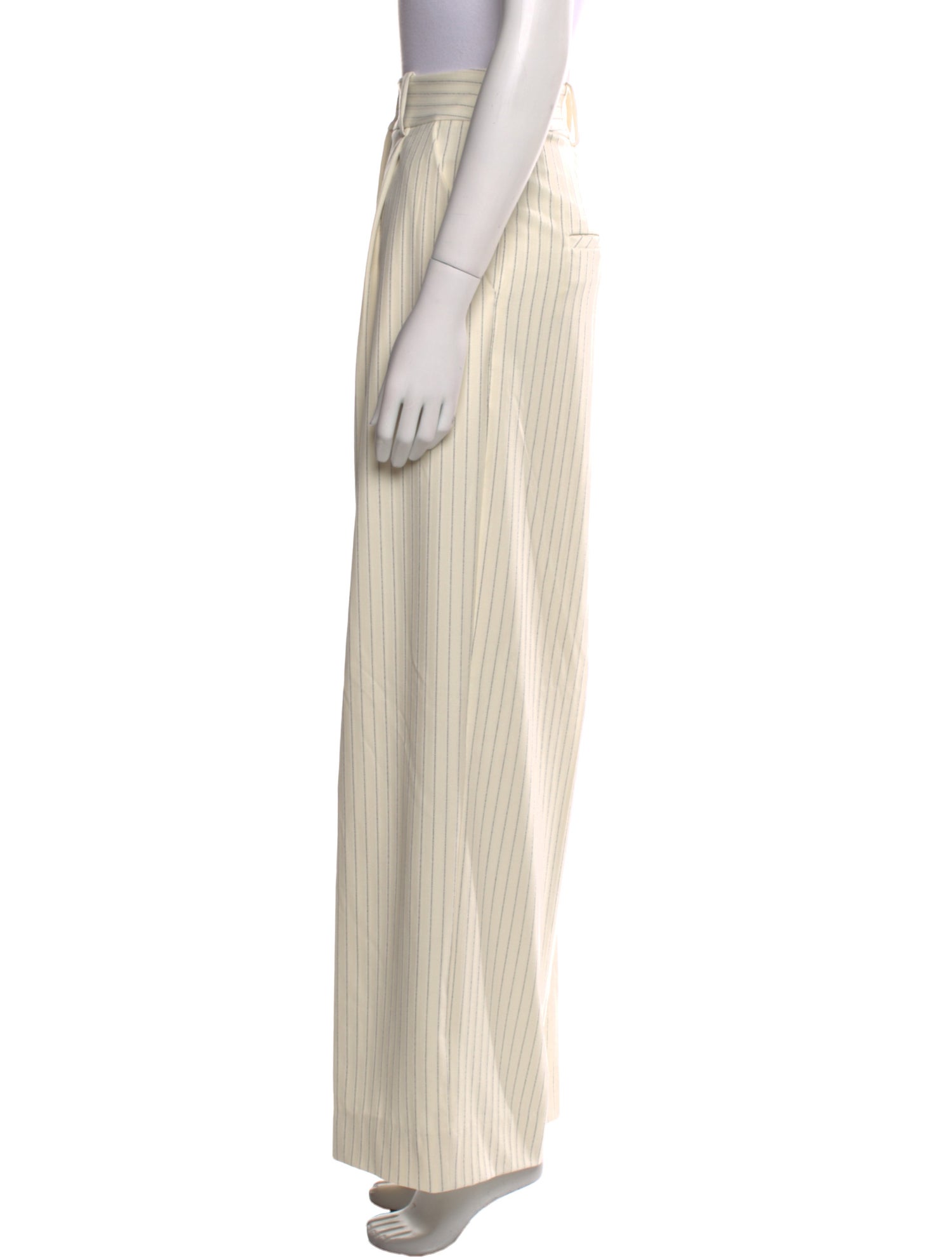 Veronica Beard Striped Wide Leg Pants
