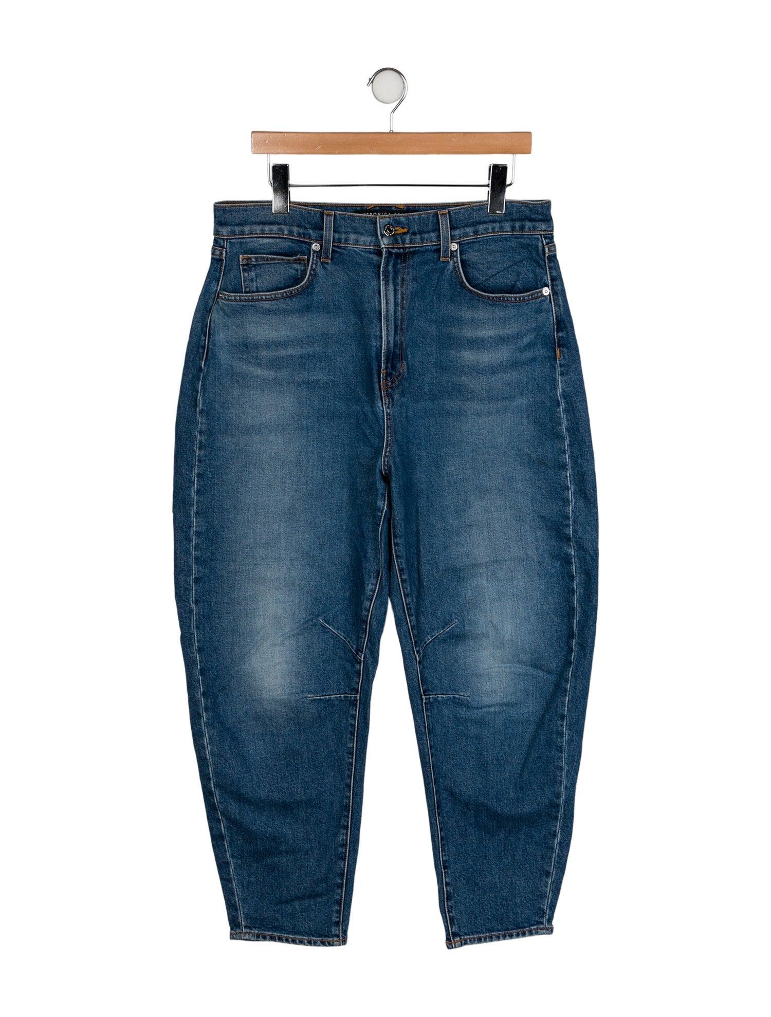 Veronica Beard High-Rise Straight Leg Jeans