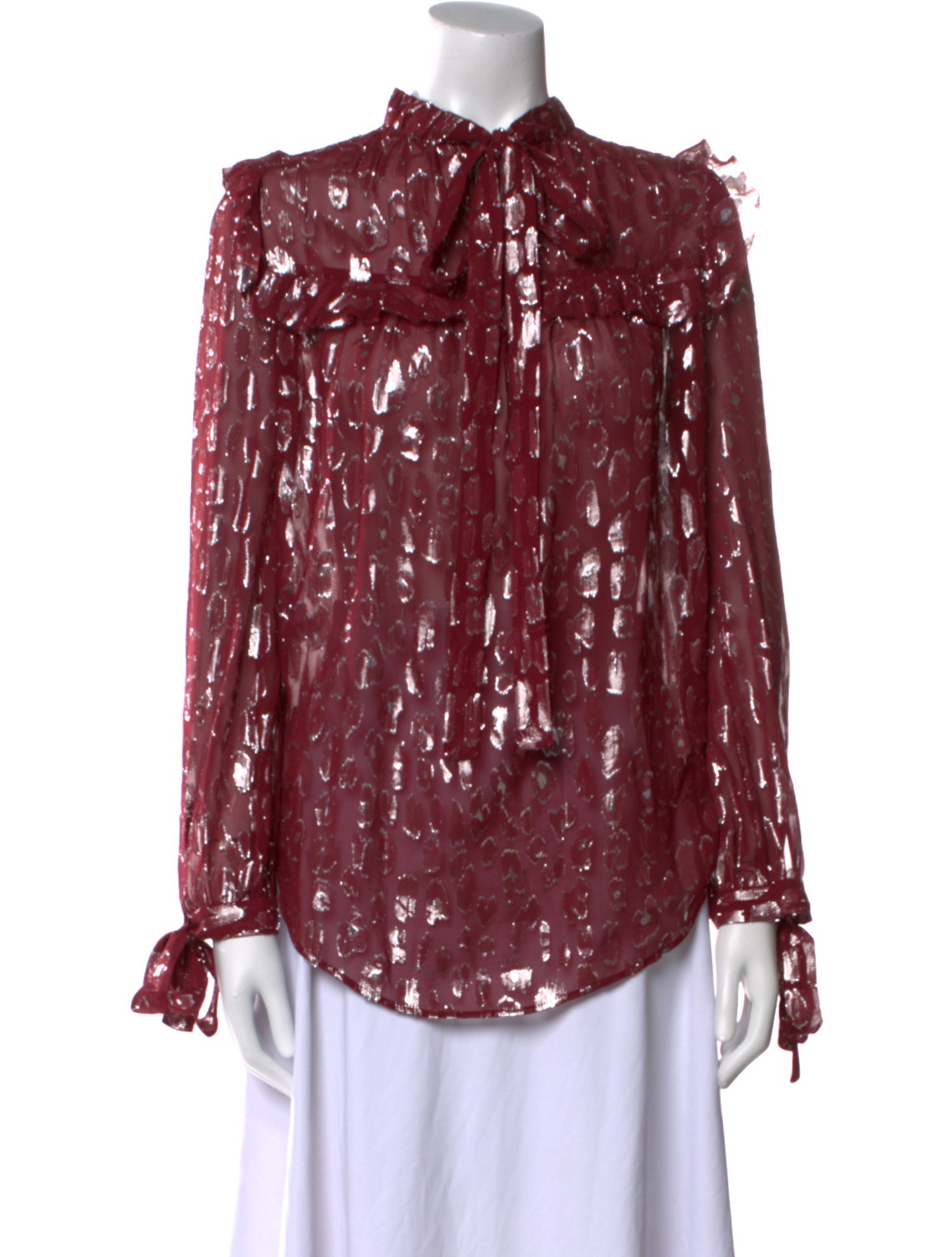 Veronica Beard Silk Floral Print Blouse