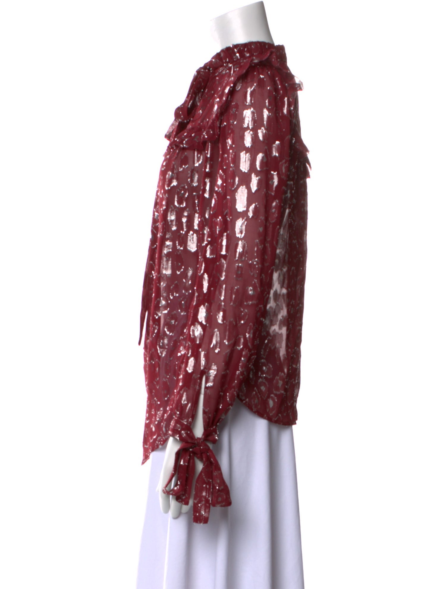 Veronica Beard Silk Floral Print Blouse