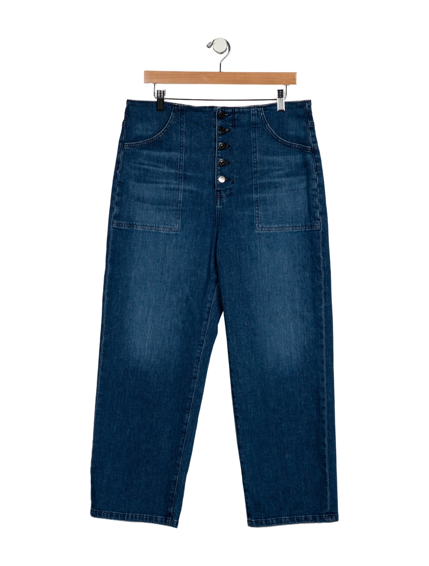 Veronica Beard High-Rise Wide Leg Jeans