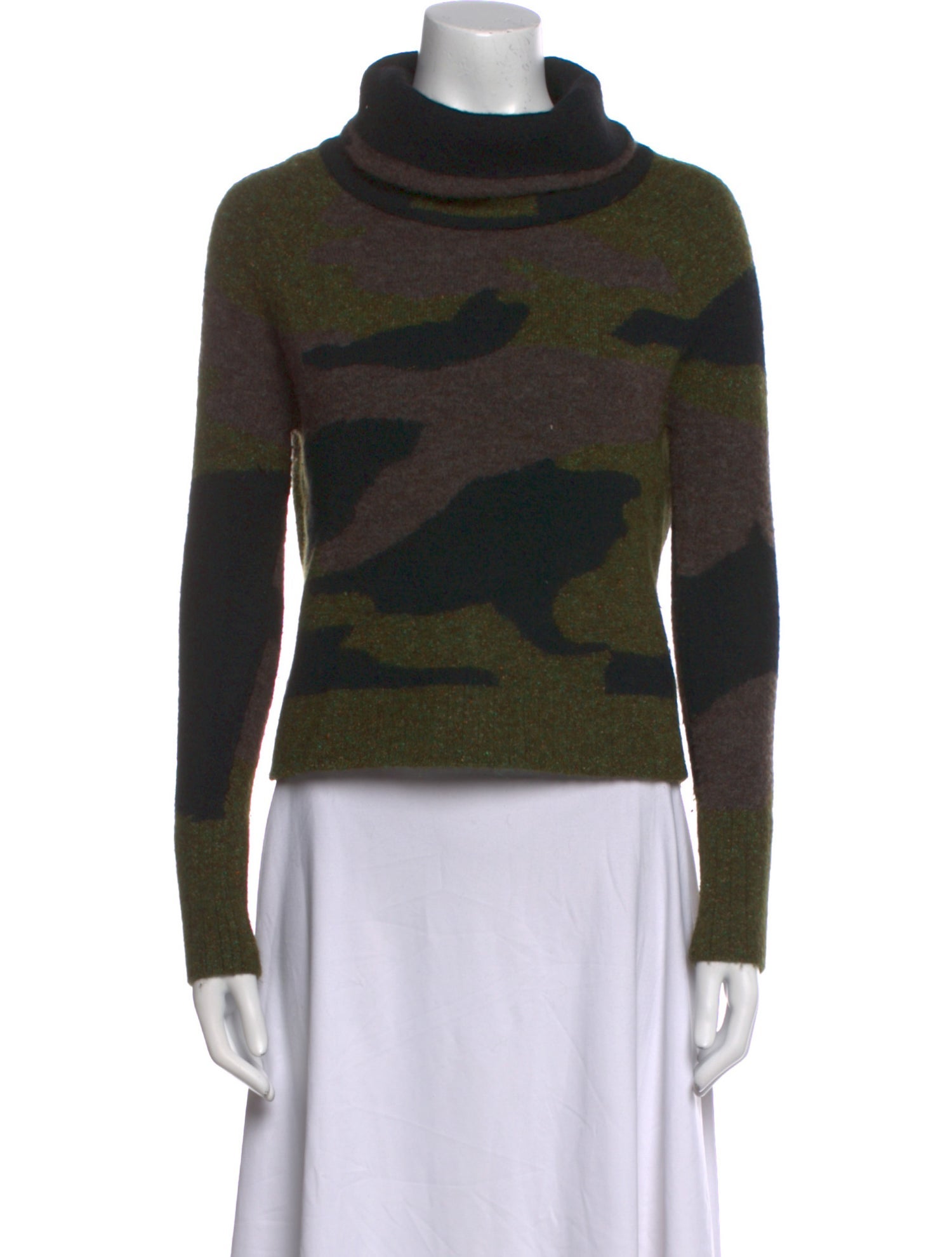 Veronica Beard Printed Turtleneck Sweater
