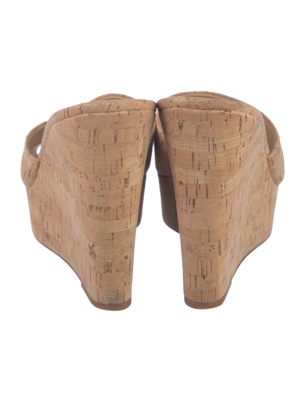 Veronica Beard Slides Neutrals Platform Peg-In-Ho… - image 4