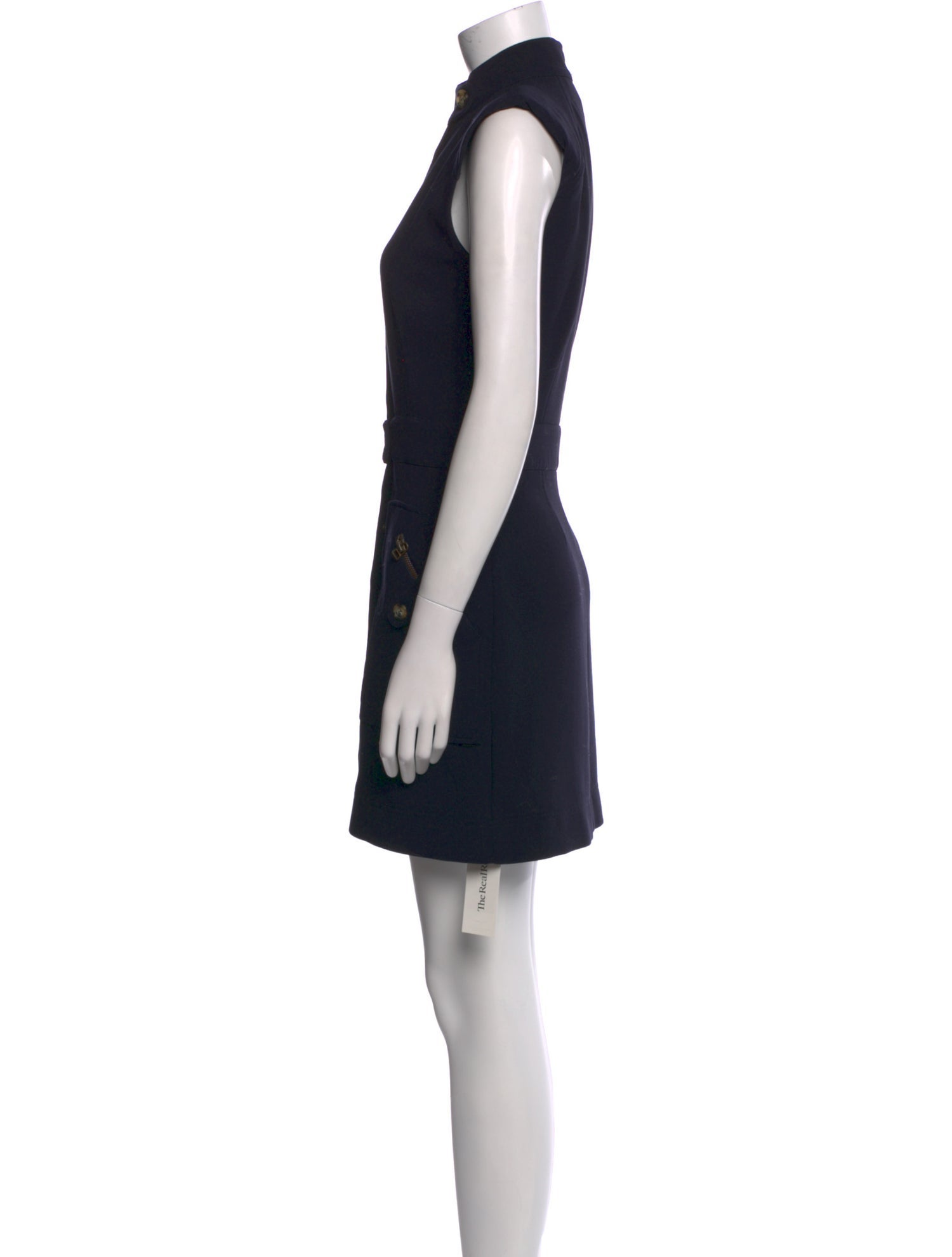 Veronica Beard Mock Neck Mini Dress