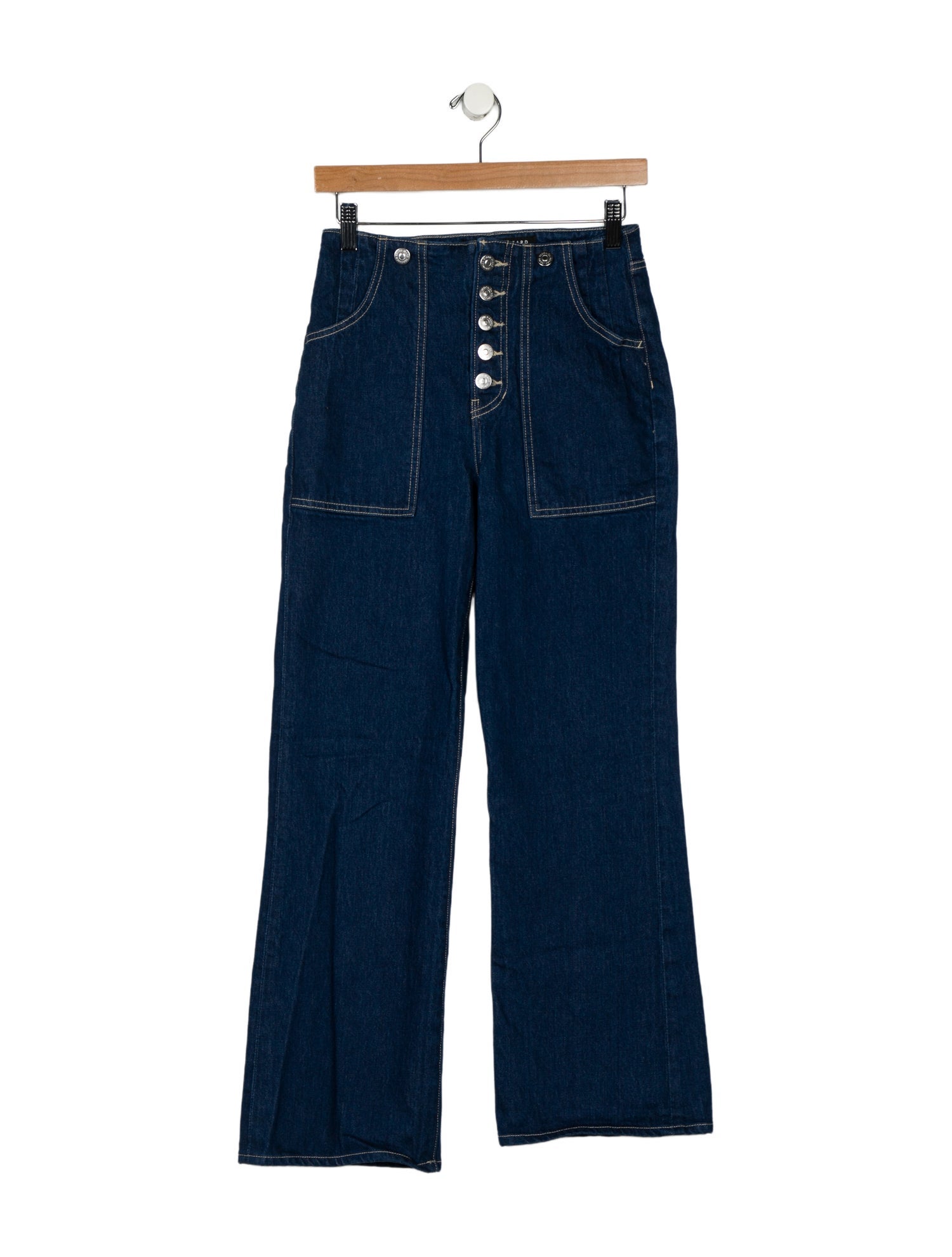 Veronica Beard High-Rise Wide Leg Jeans