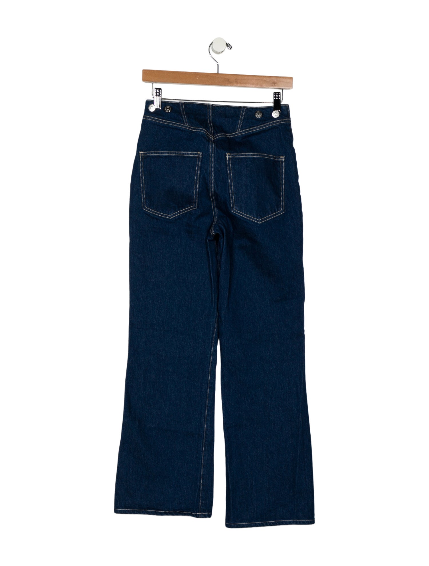 Veronica Beard High-Rise Wide Leg Jeans