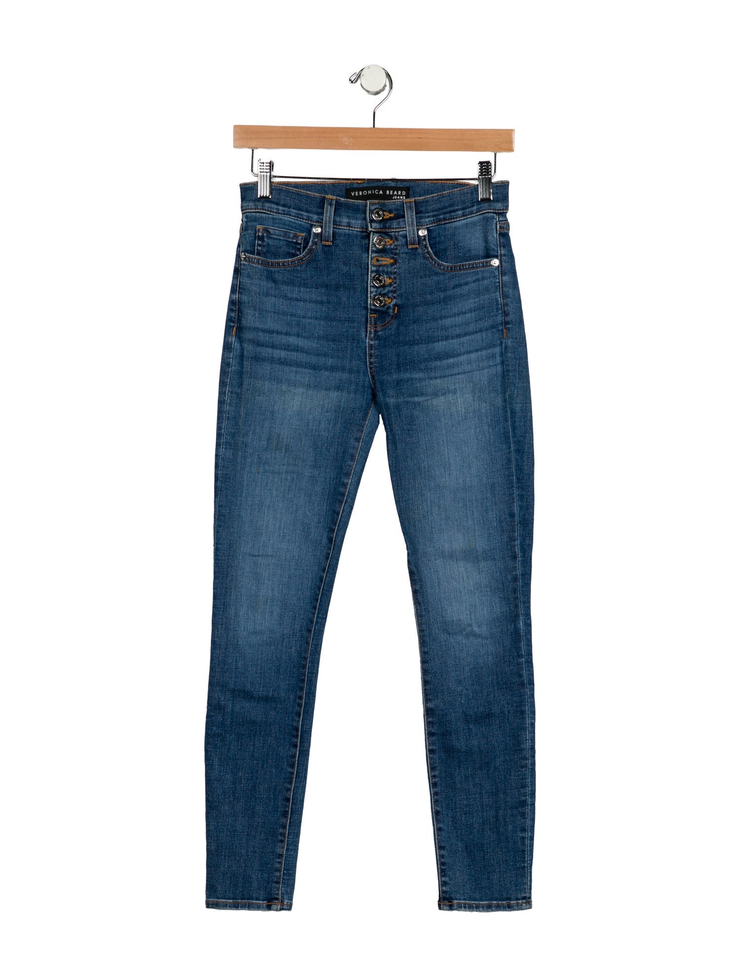 Veronica Beard Mid-Rise Skinny Leg Jeans