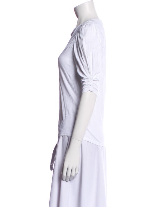 Veronica Beard Bateau Neckline Short Sleeve T-Shirt