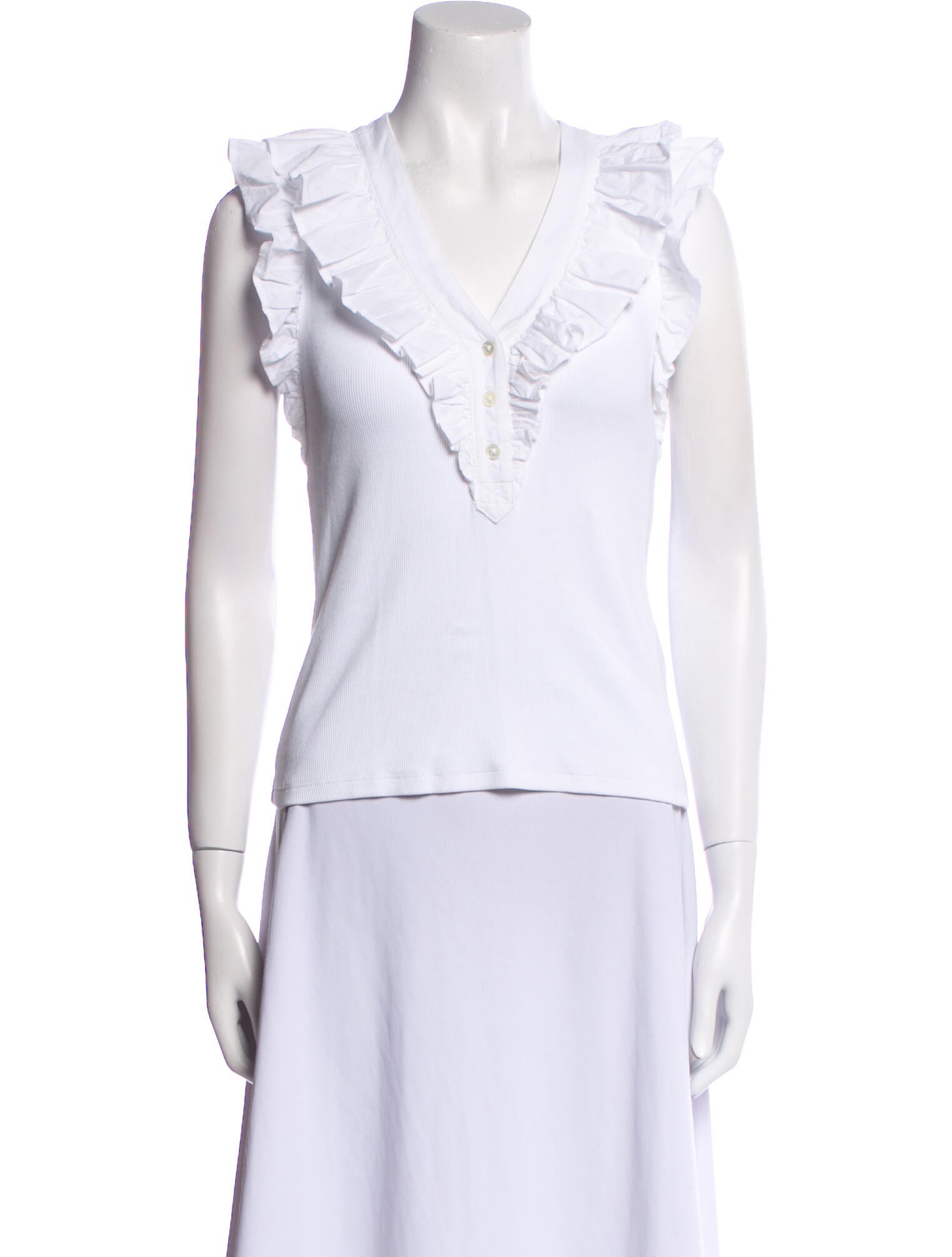 Veronica Beard V-Neck Sleeveless Top