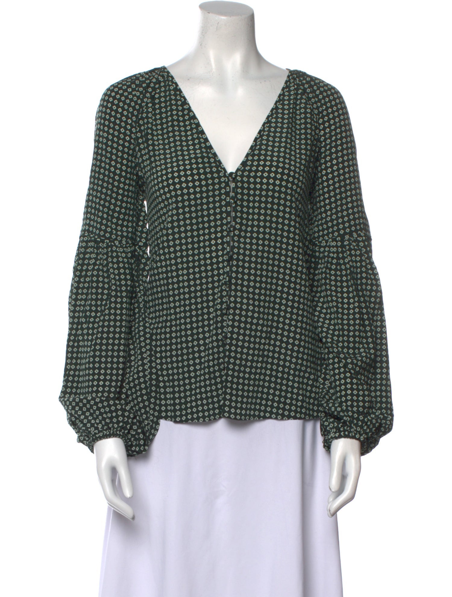 Veronica Beard Silk Printed Blouse