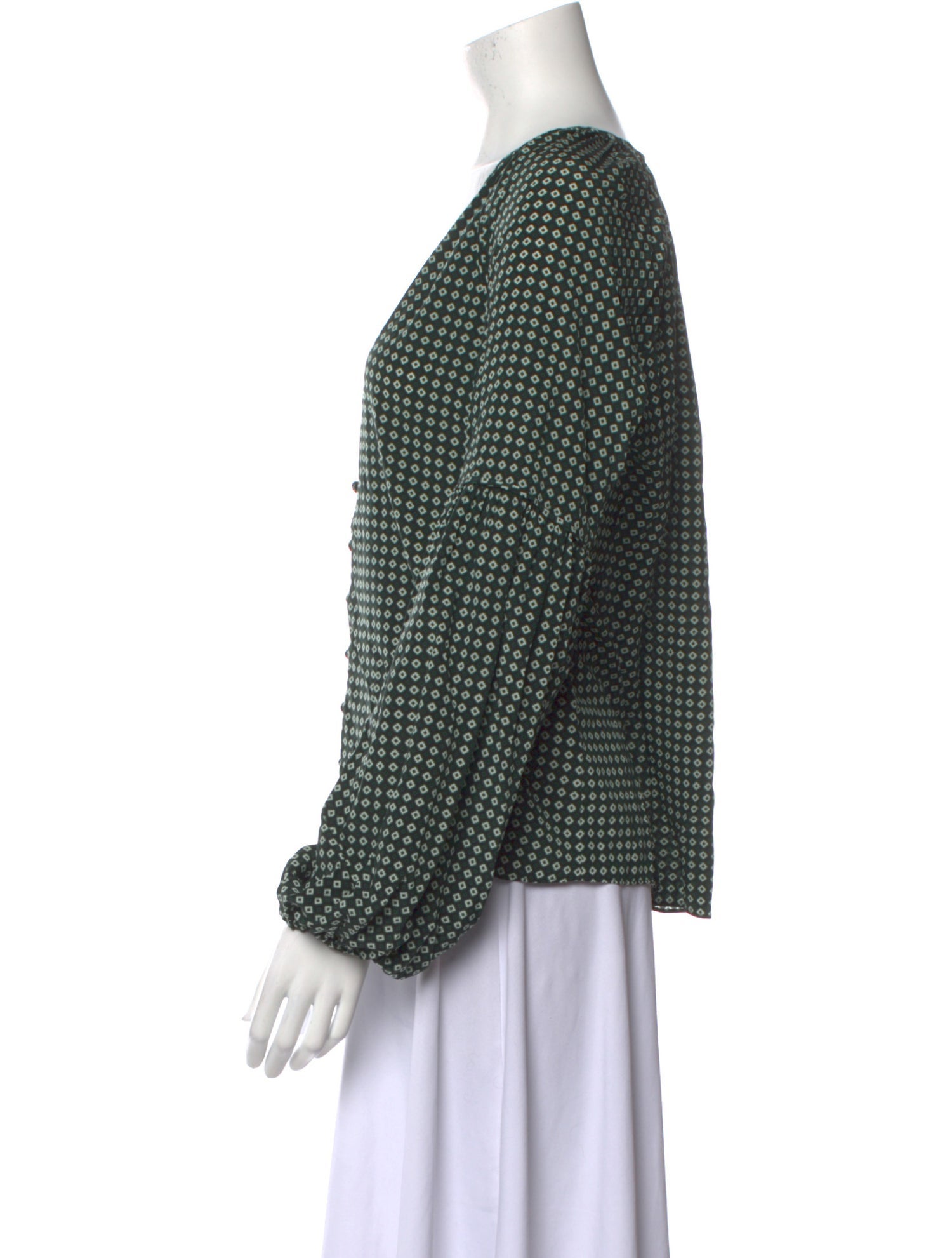 Veronica Beard Silk Printed Blouse