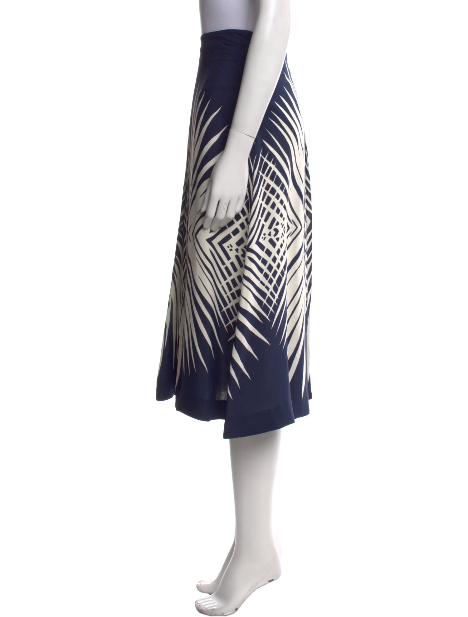 Veronica Beard Silk Midi Length Skirt