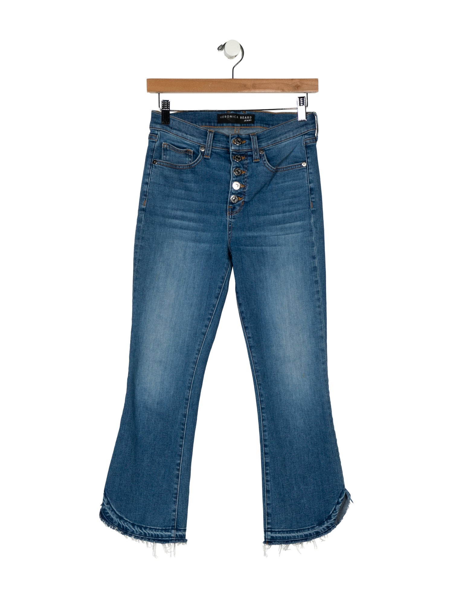 Veronica Beard Mid-Rise Straight Leg Jeans