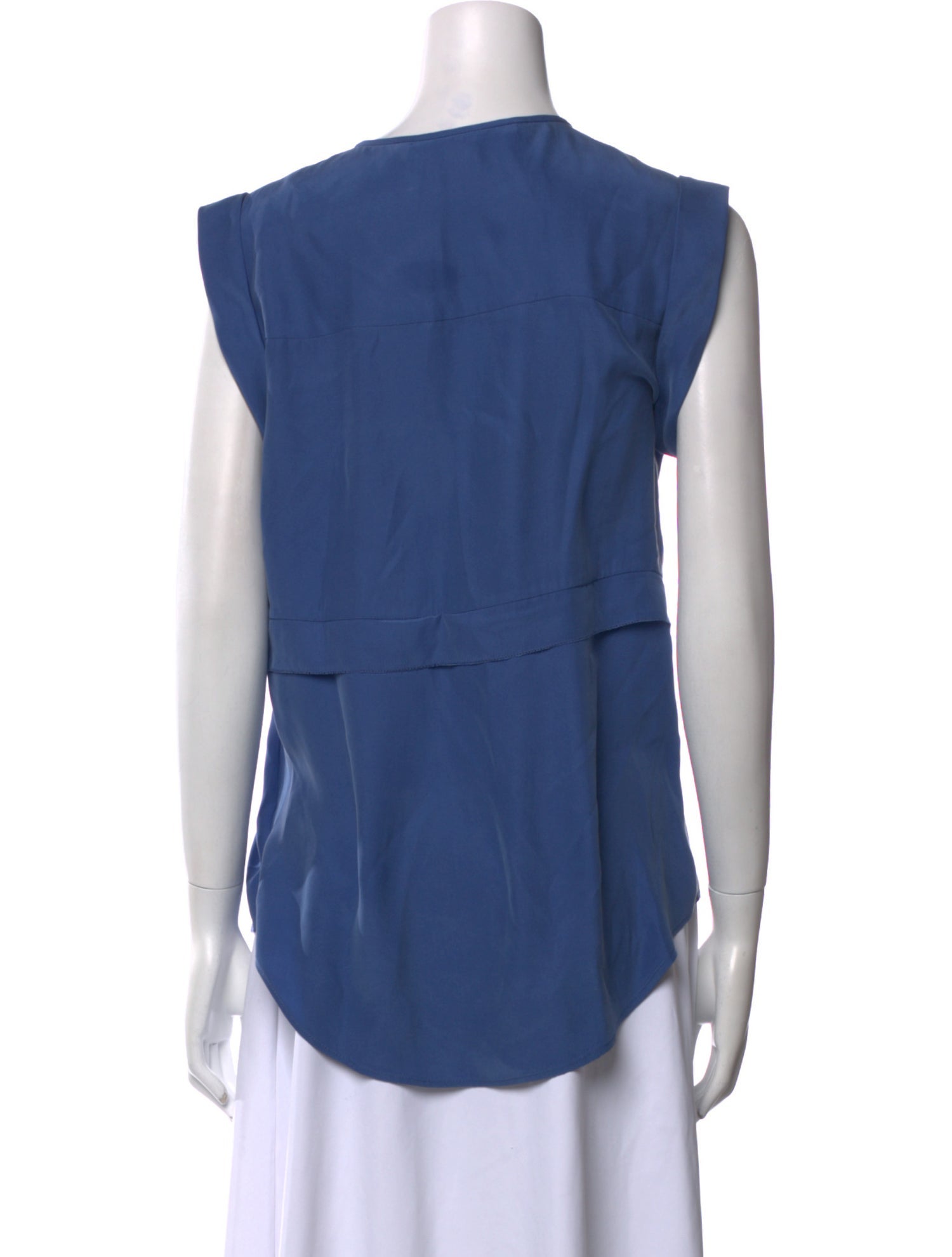 Veronica Beard Silk Crew Neck Blouse