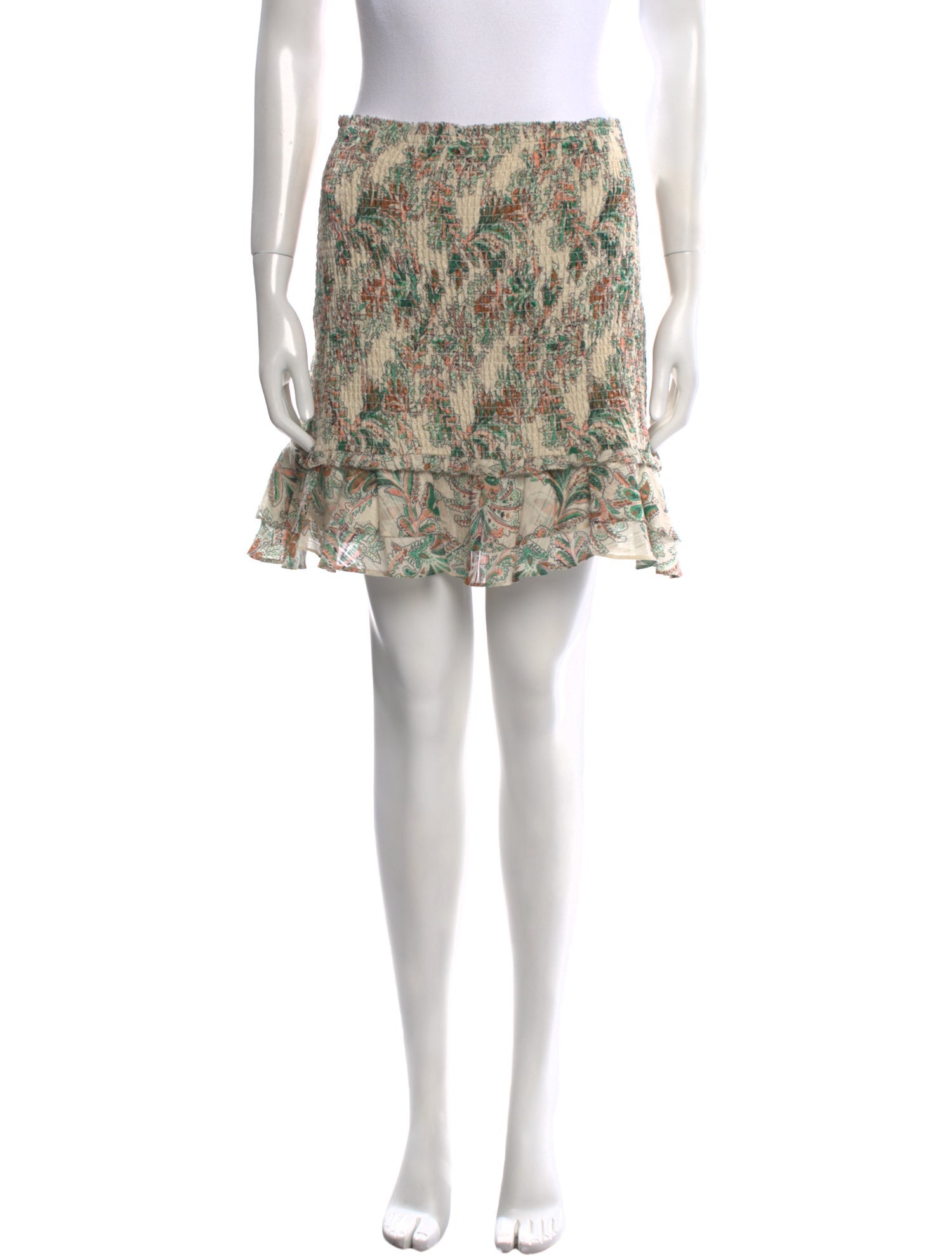 Veronica Beard Floral Print Mini Skirt