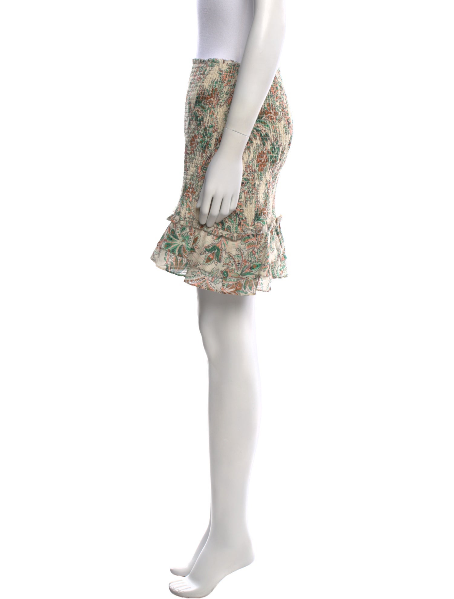 Veronica Beard Floral Print Mini Skirt
