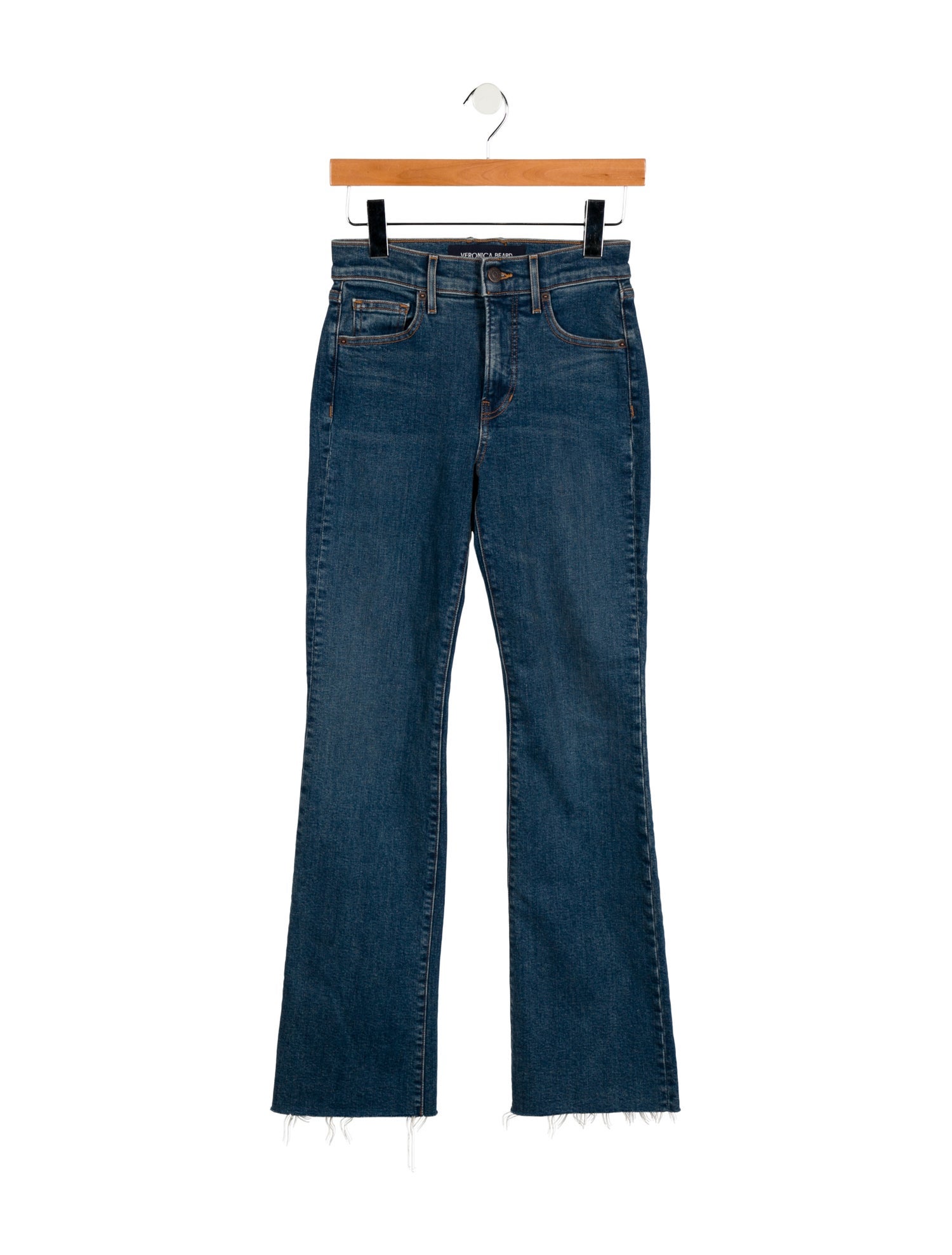 Veronica Beard High-Rise Straight Leg Jeans