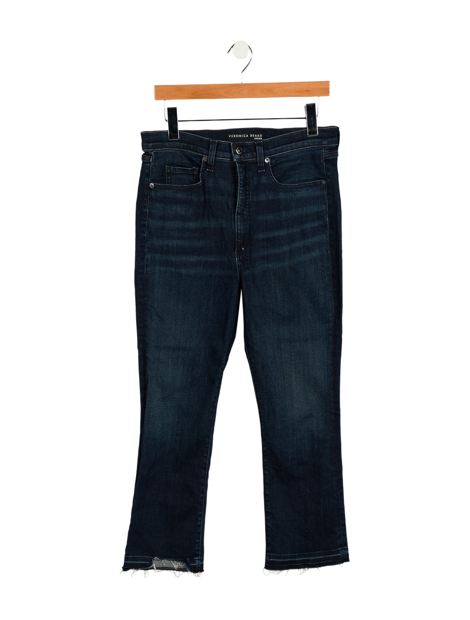 Veronica Beard High-Rise Straight Leg Jeans