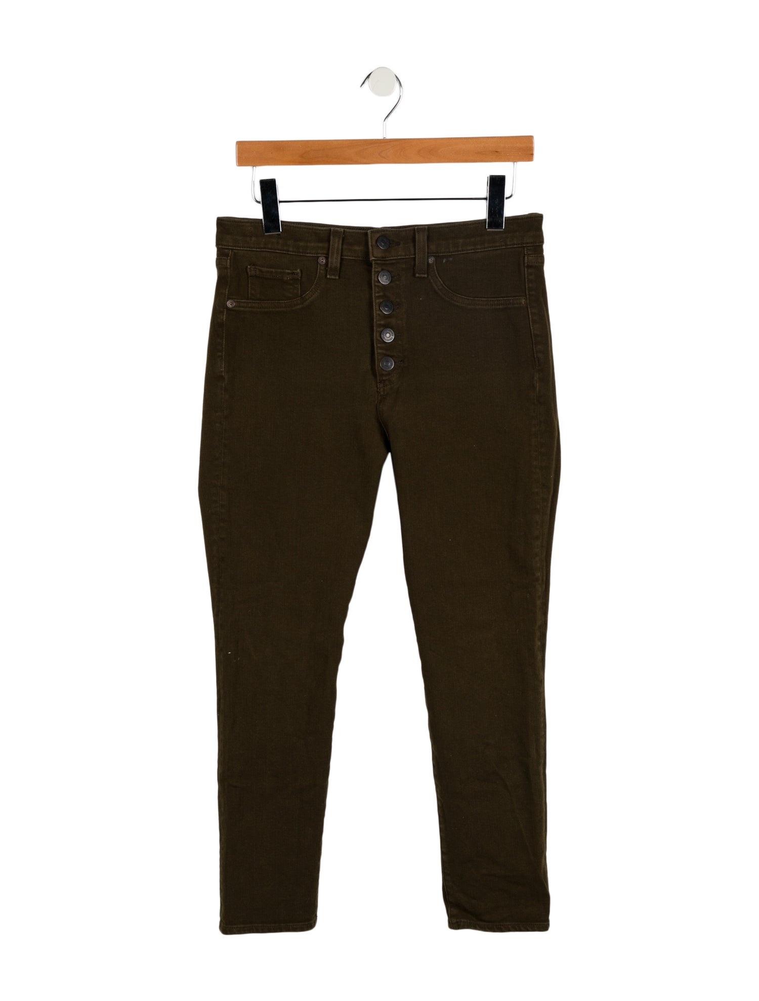 Veronica Beard Mid-Rise Straight Leg Jeans
