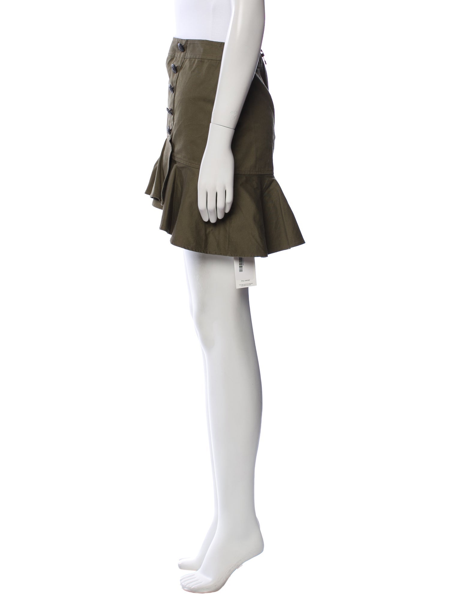 Veronica Beard Ruffle Embellishment Mini Skirt