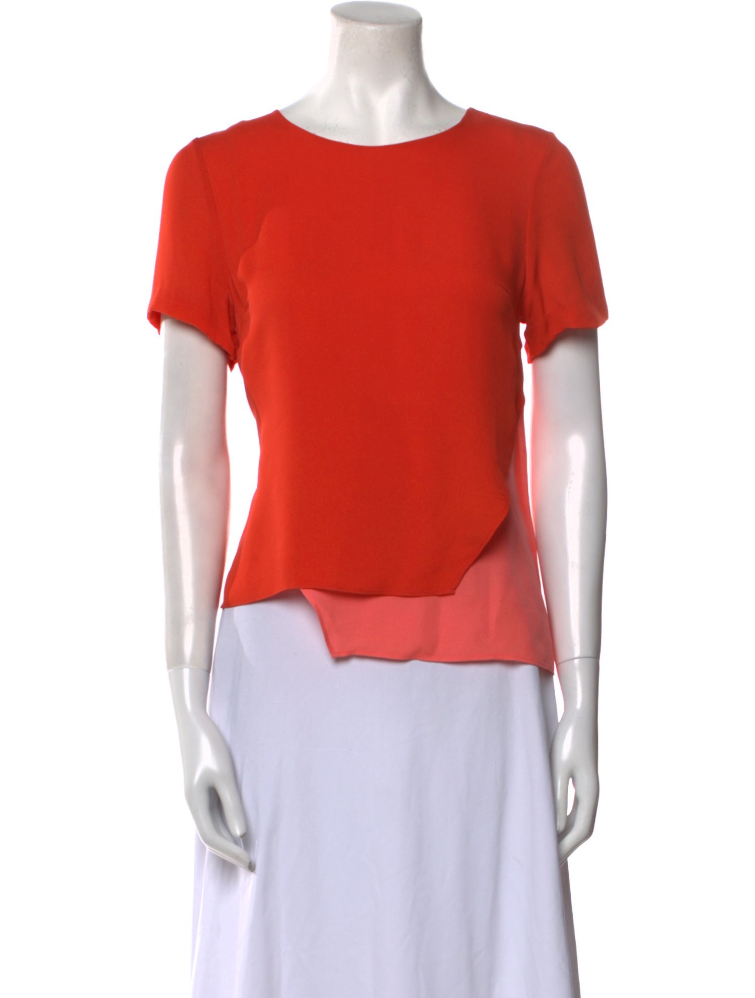 Veronica Beard Silk Crew Neck T-Shirt