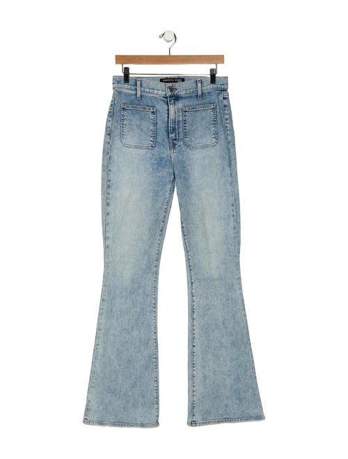 Veronica Beard High-Rise Wide Leg Jeans