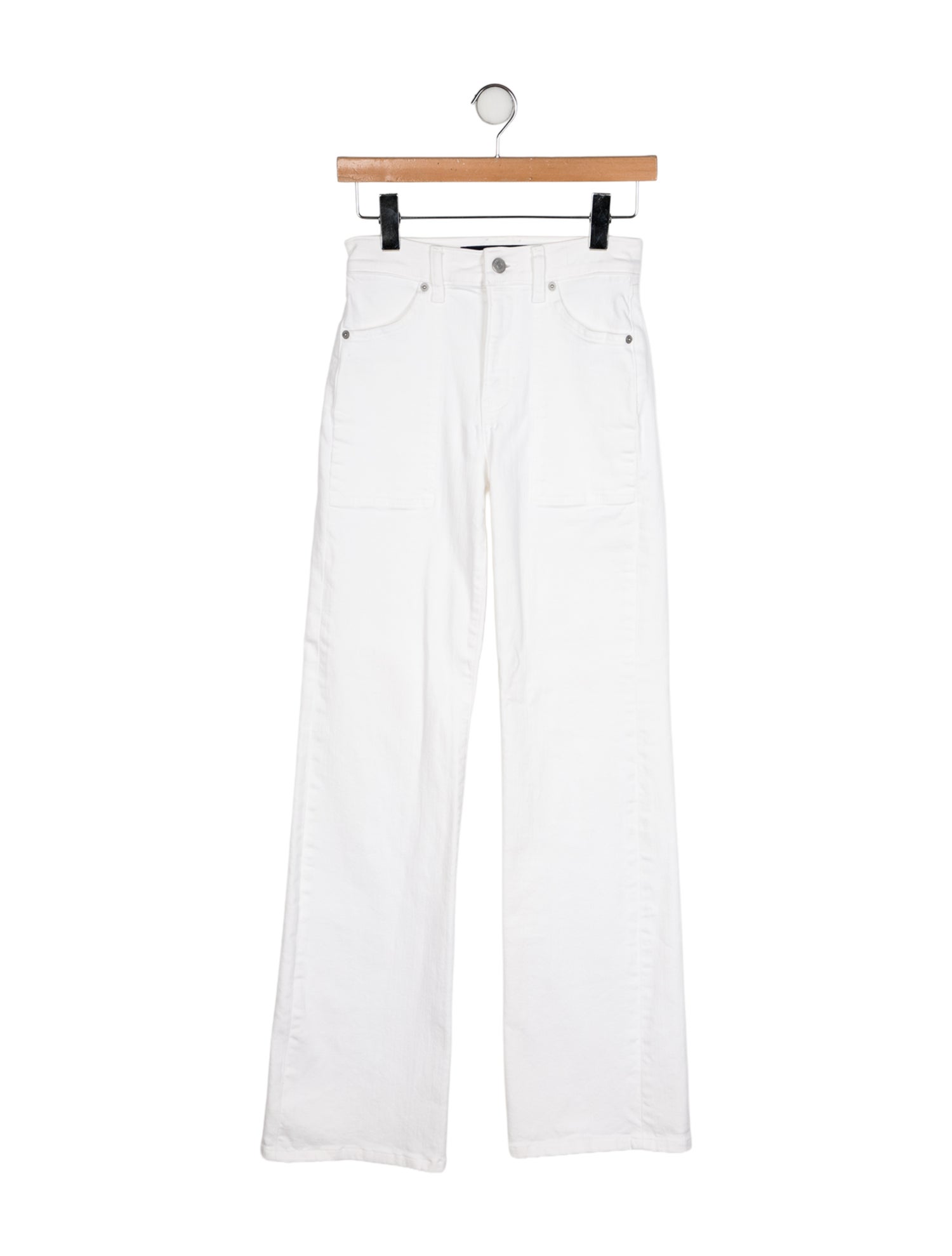 Veronica Beard Mid-Rise Wide Leg Jeans