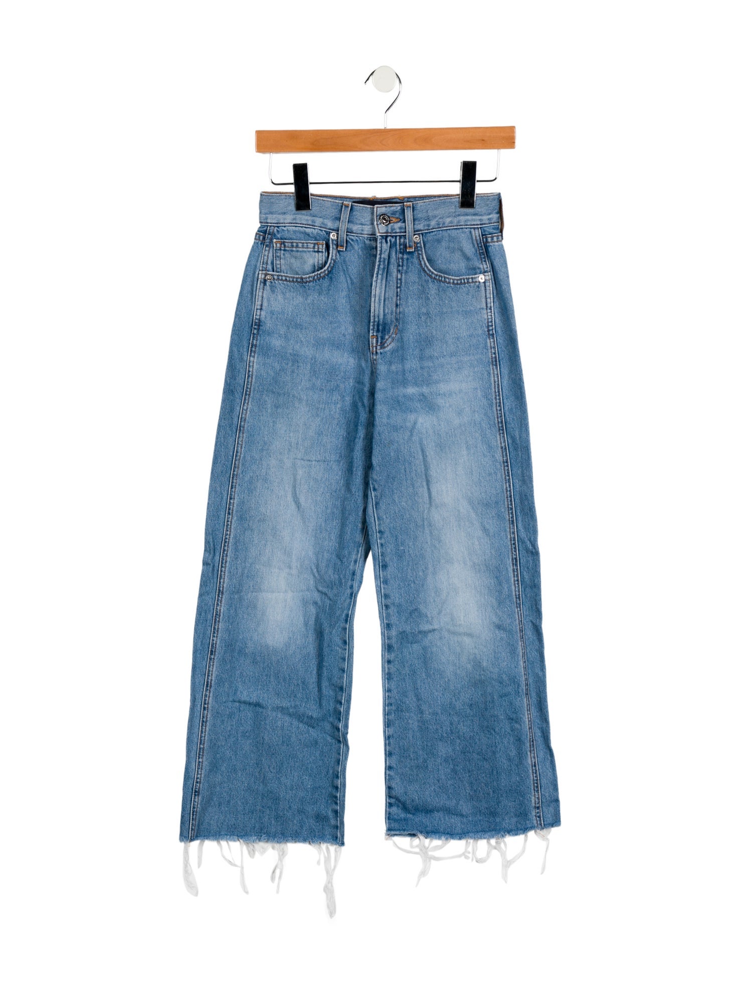 Veronica Beard High-Rise Wide Leg Jeans