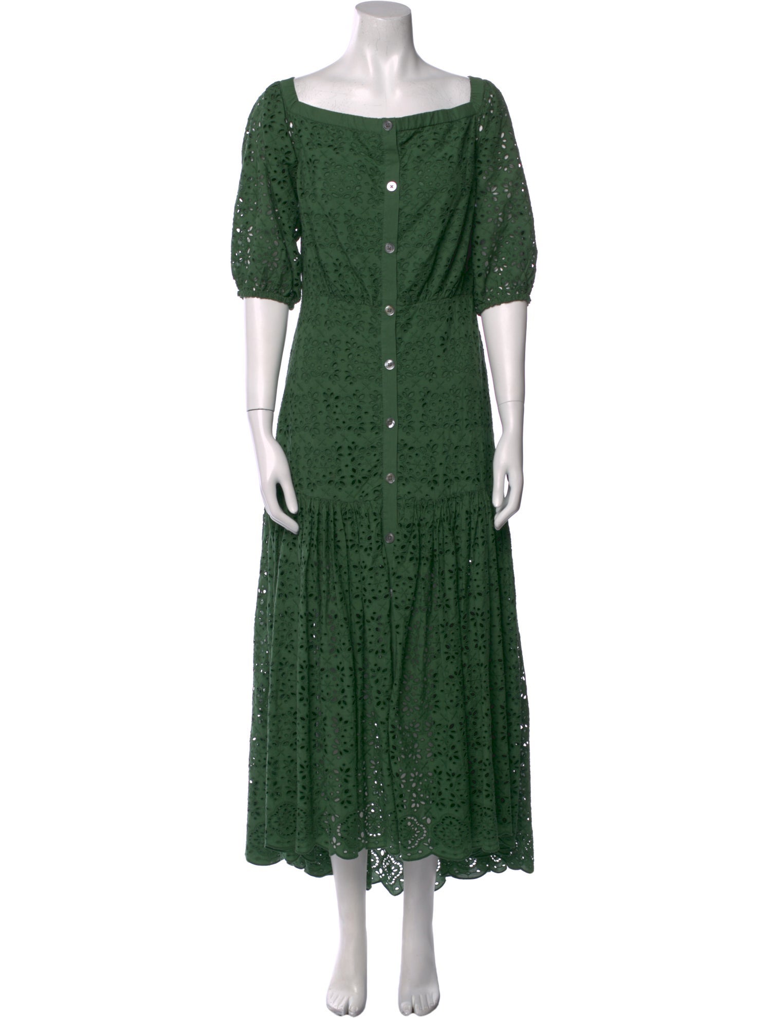 Veronica Beard Square Neckline Long Dress