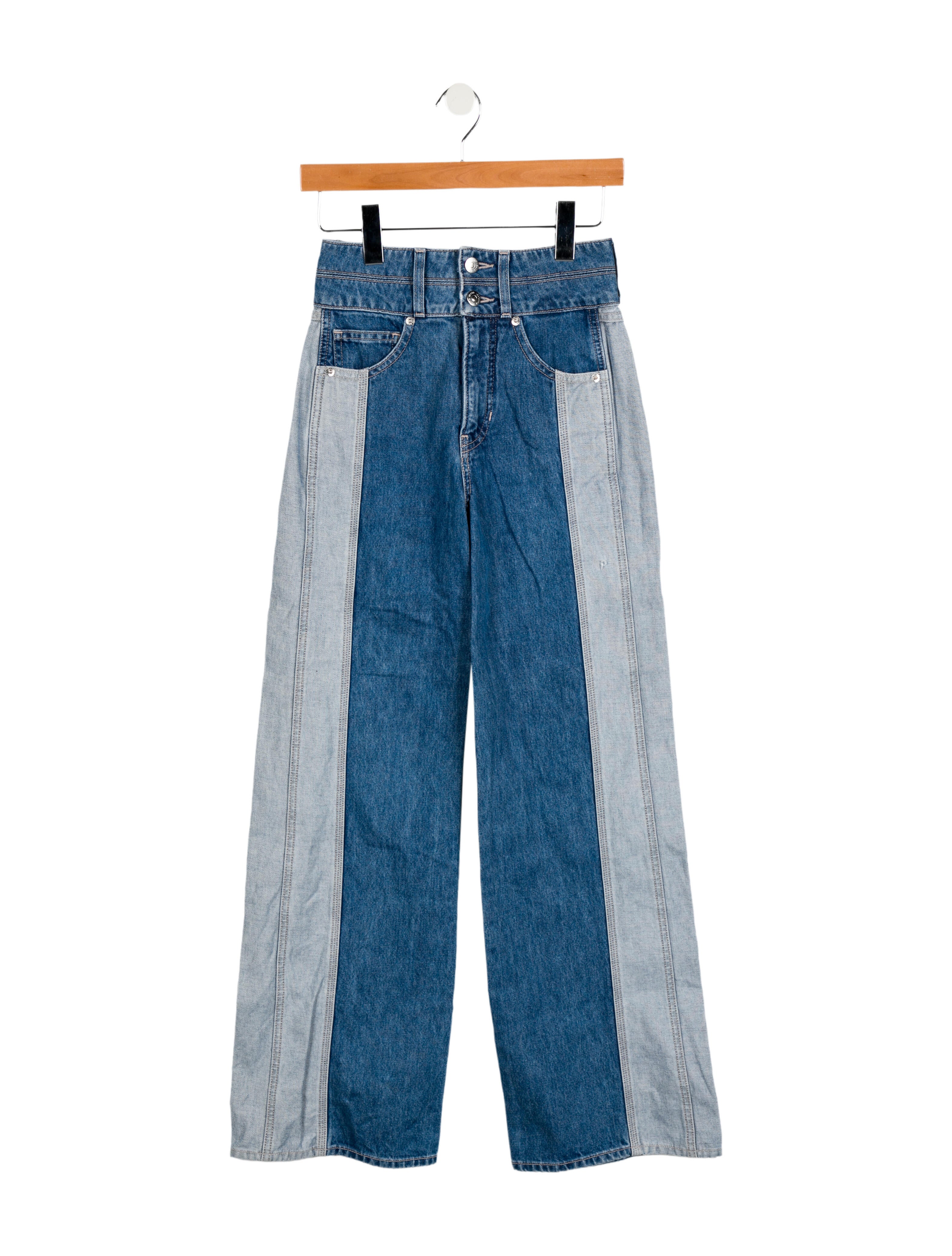 Veronica Beard High-Rise Wide Leg Jeans