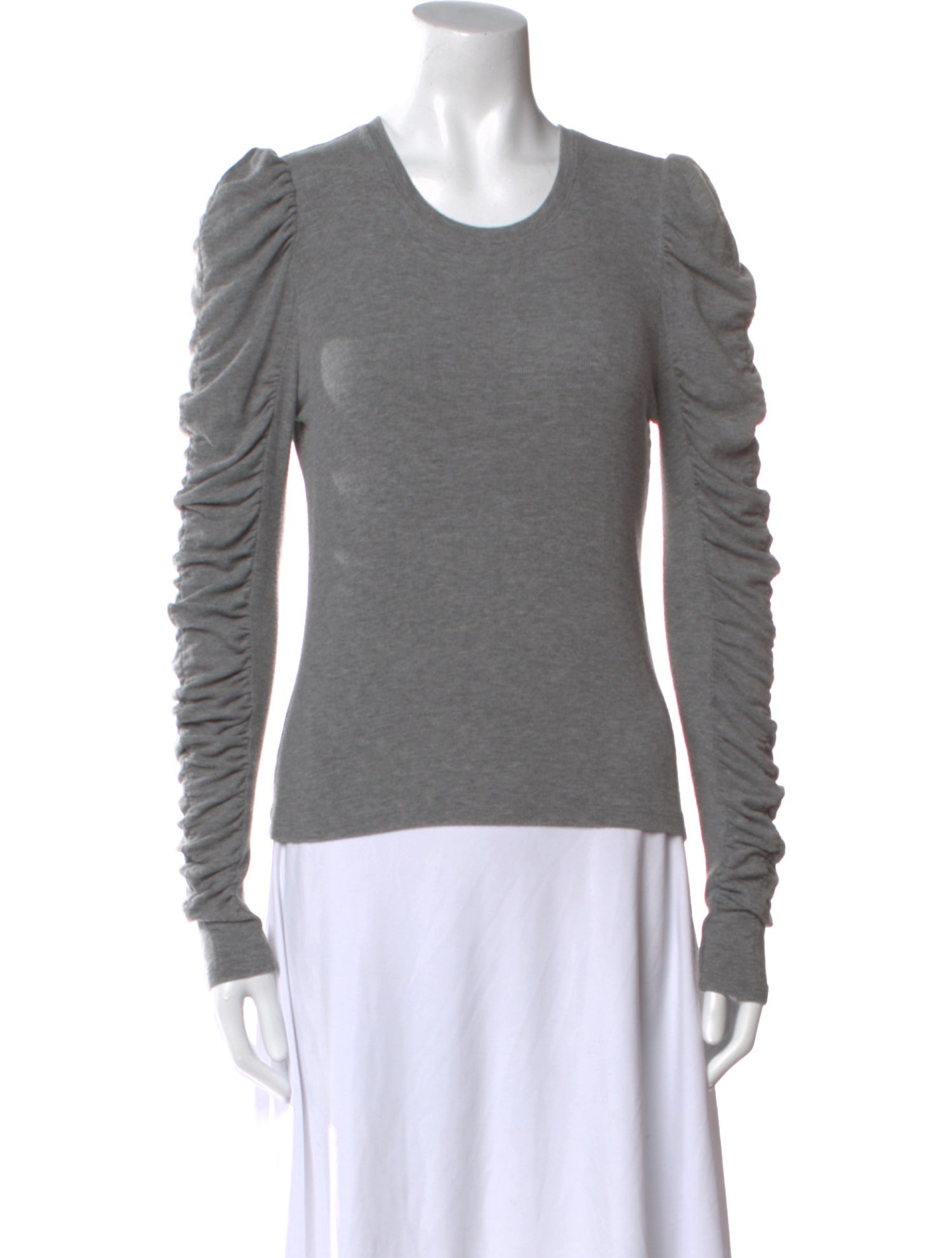 Veronica Beard Scoop Neck Long Sleeve Sweatshirt