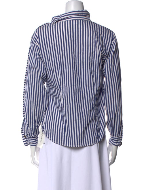 Veronica Beard Striped Mock Neck Top