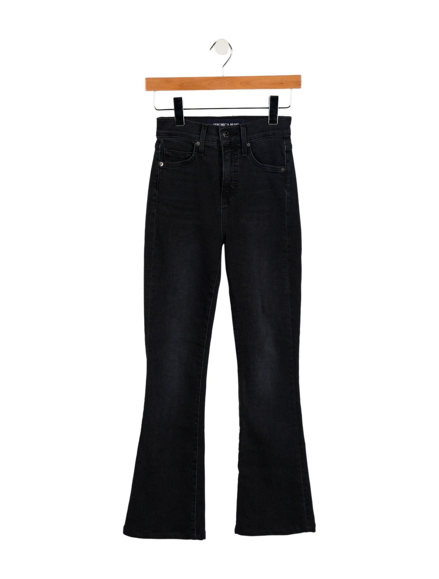 Veronica Beard Mid-Rise Wide Leg Jeans