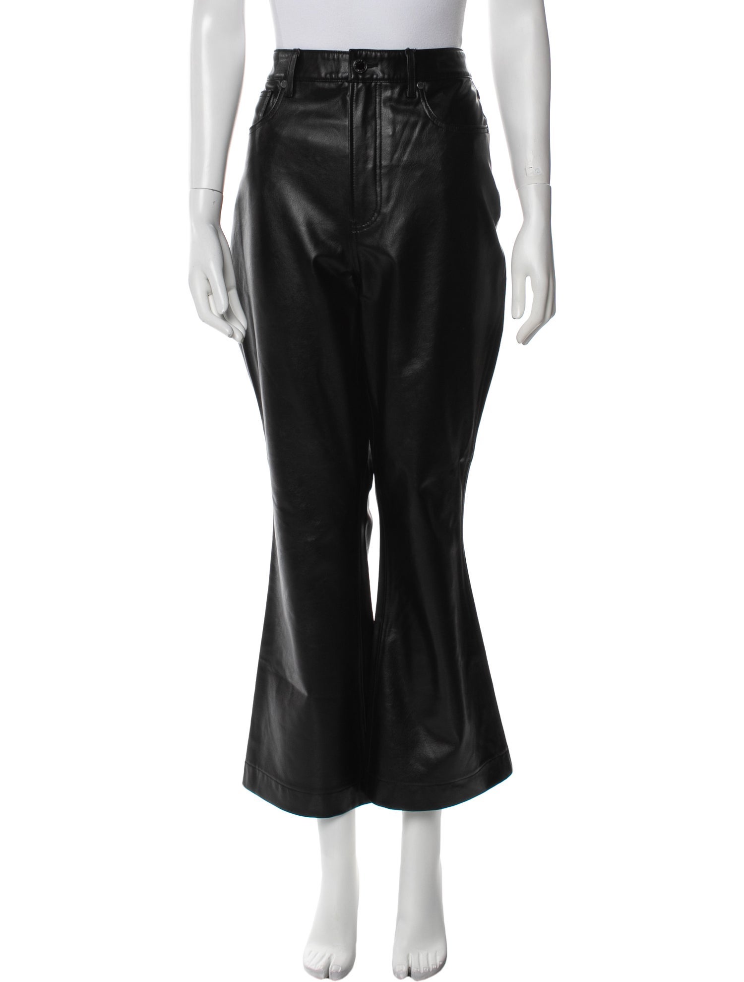 Veronica Beard Faux Leather Wide Leg Pants w/ Tags