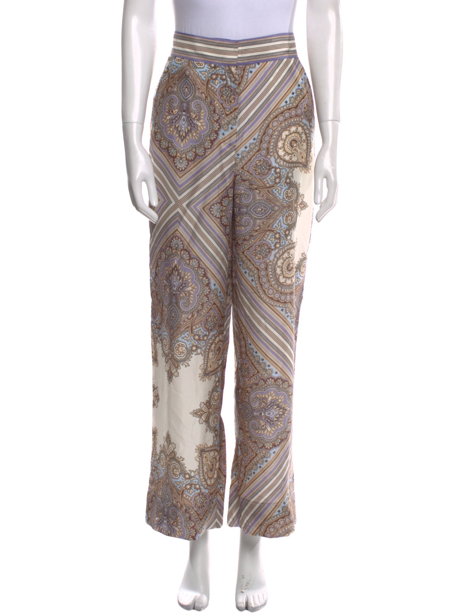 Veronica Beard Silk Wide Leg Pants