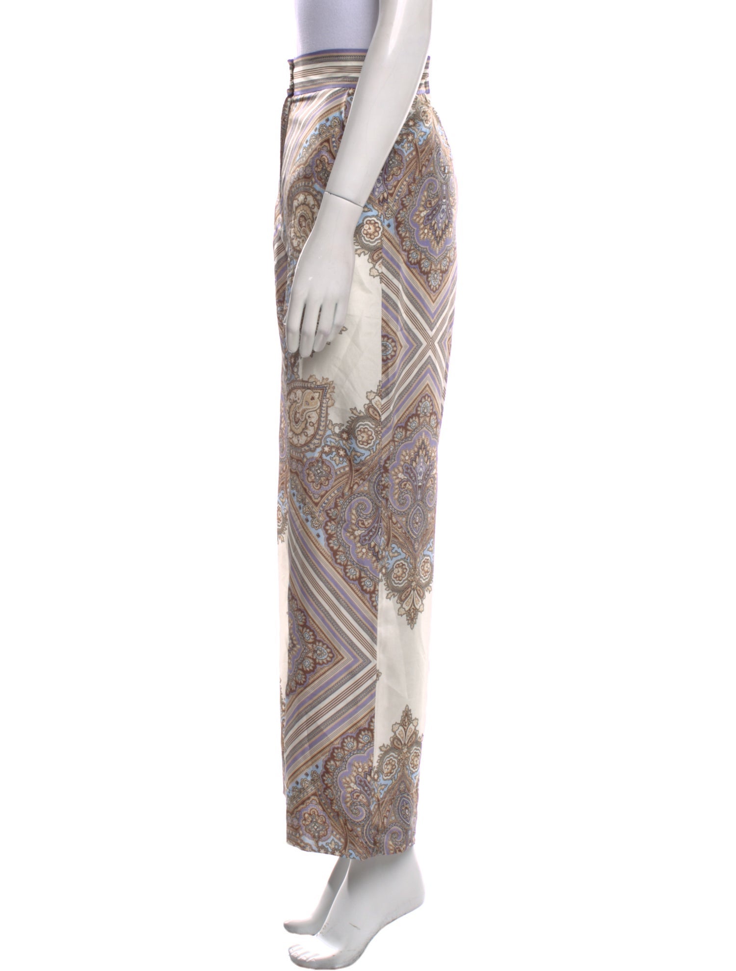 Veronica Beard Silk Wide Leg Pants