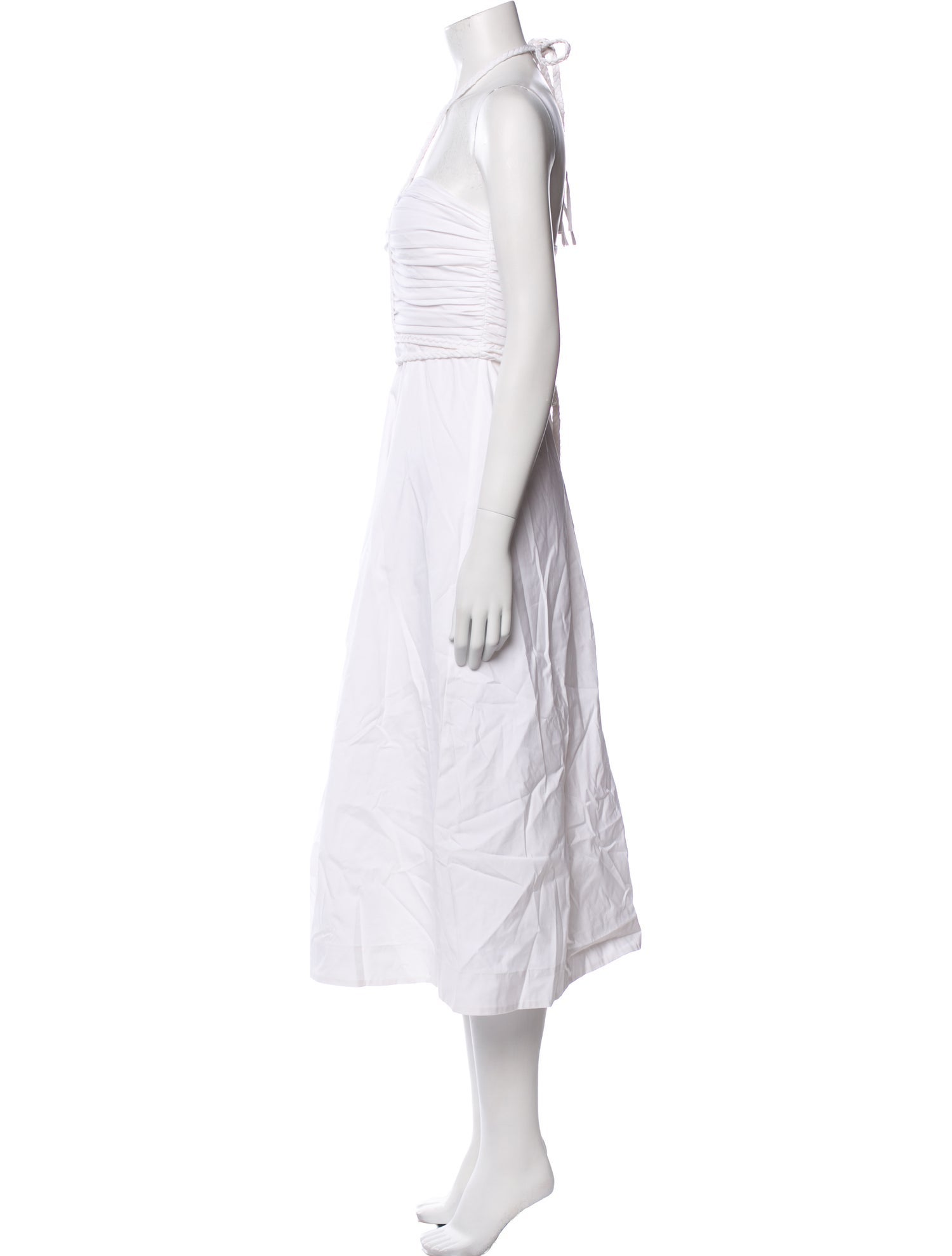 Veronica Beard Halterneck Knee-Length Dress