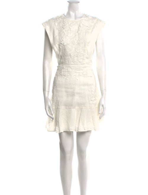 Veronica Beard Crew Neck Mini Dress