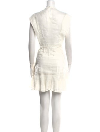 Veronica Beard Crew Neck Mini Dress