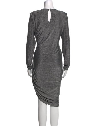 Veronica Beard Scoop Neck Midi Length Dress