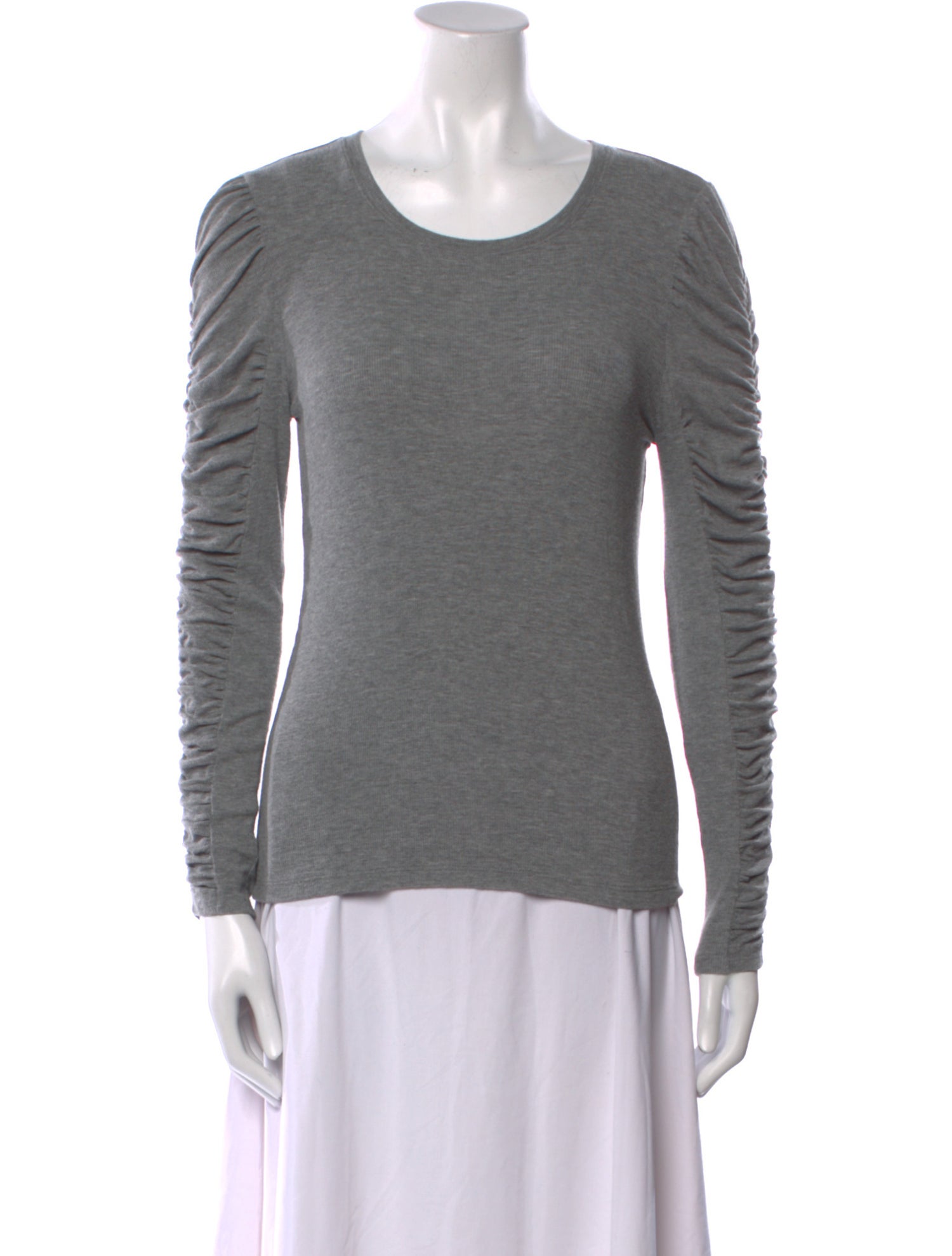 Veronica Beard Scoop Neck Long Sleeve T-Shirt